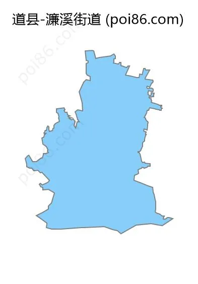 濂溪街道边界地图