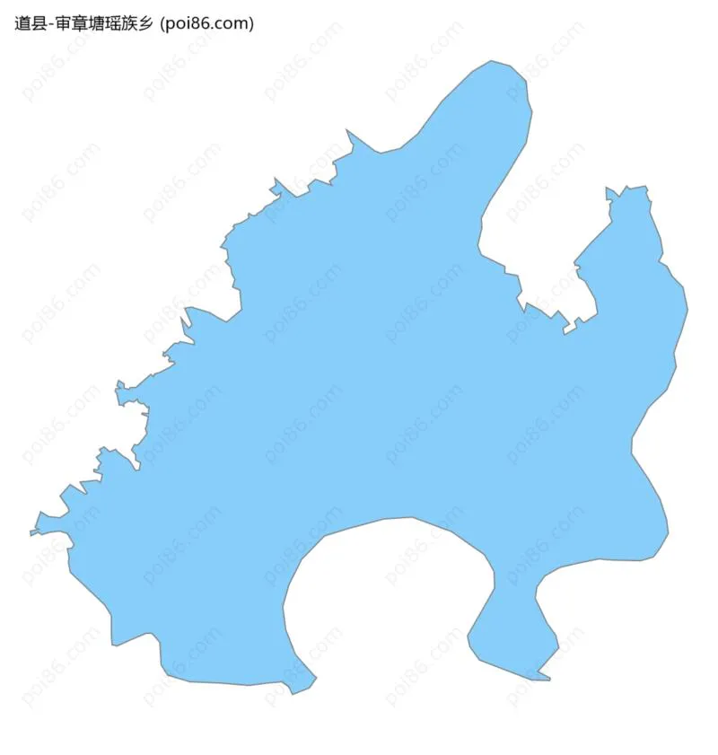 审章塘瑶族乡边界地图