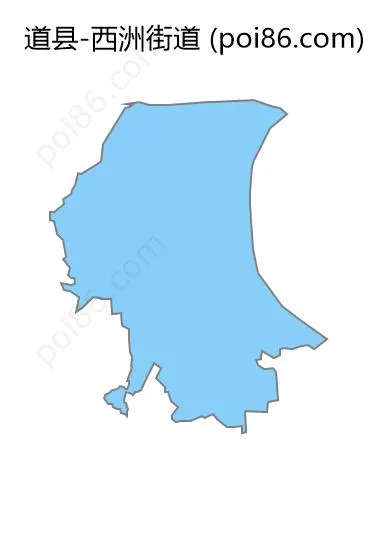 西洲街道边界地图