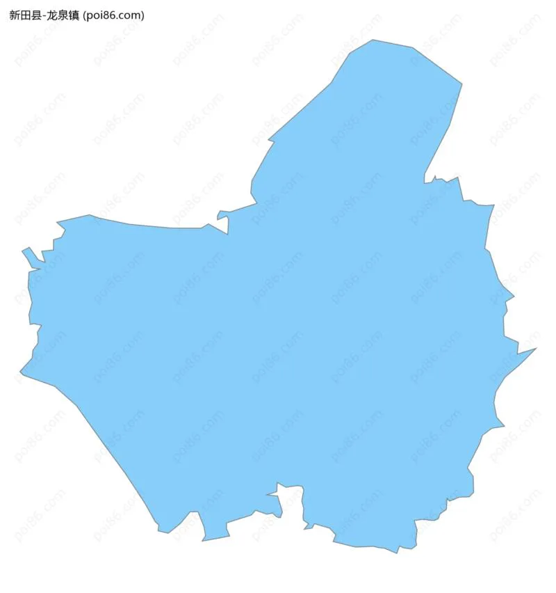 龙泉镇边界地图