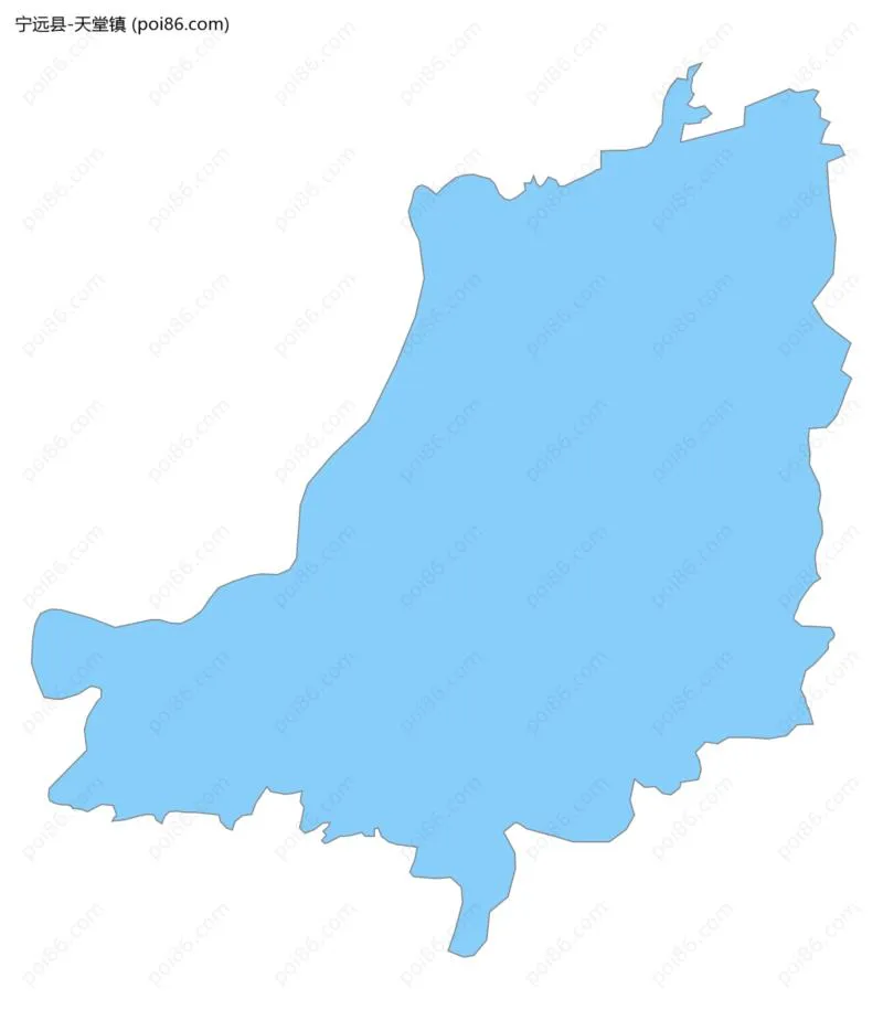 天堂镇边界地图