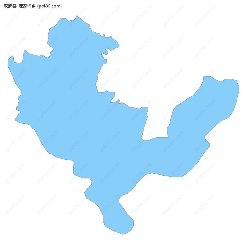 理家坪乡边界地图