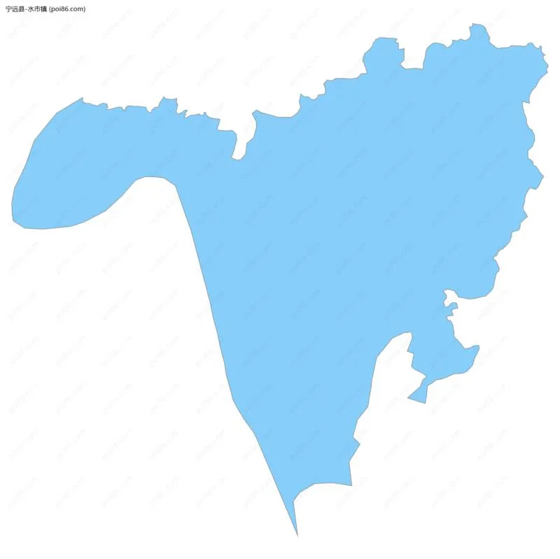 水市镇边界地图
