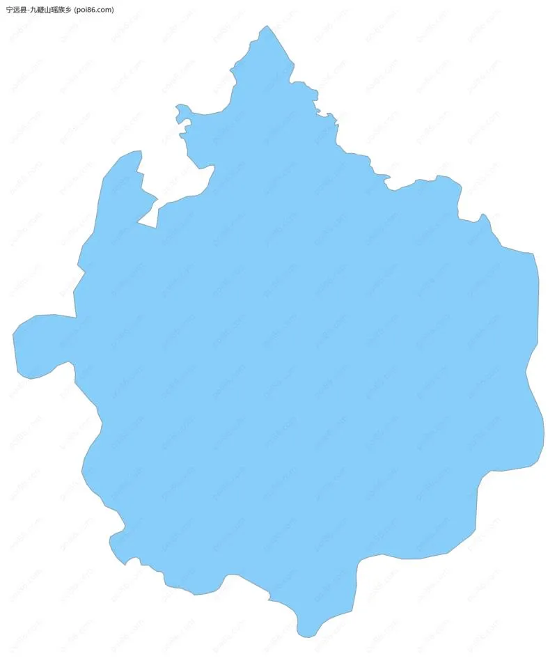 九疑山瑶族乡边界地图