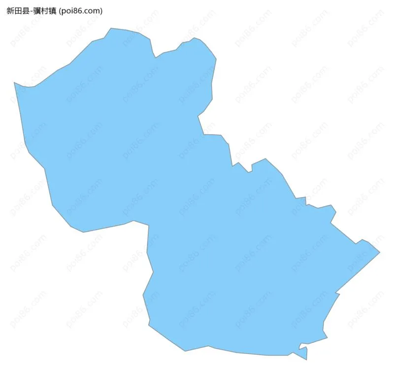 骥村镇边界地图