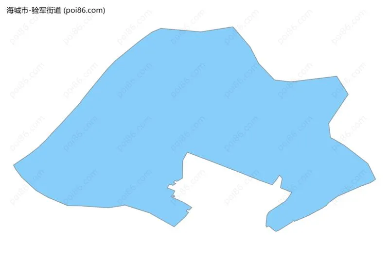 验军街道边界地图