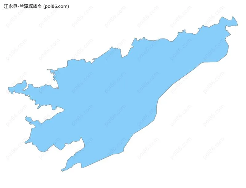 兰溪瑶族乡边界地图