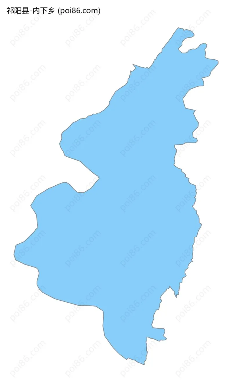 内下乡边界地图