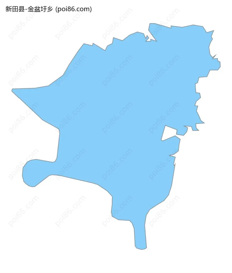 金盆圩乡边界地图