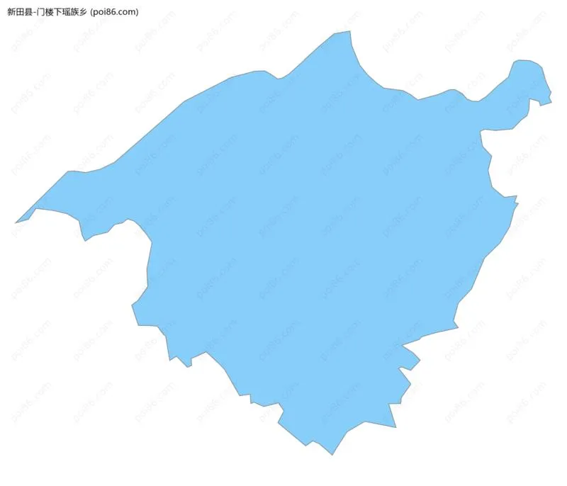 门楼下瑶族乡边界地图