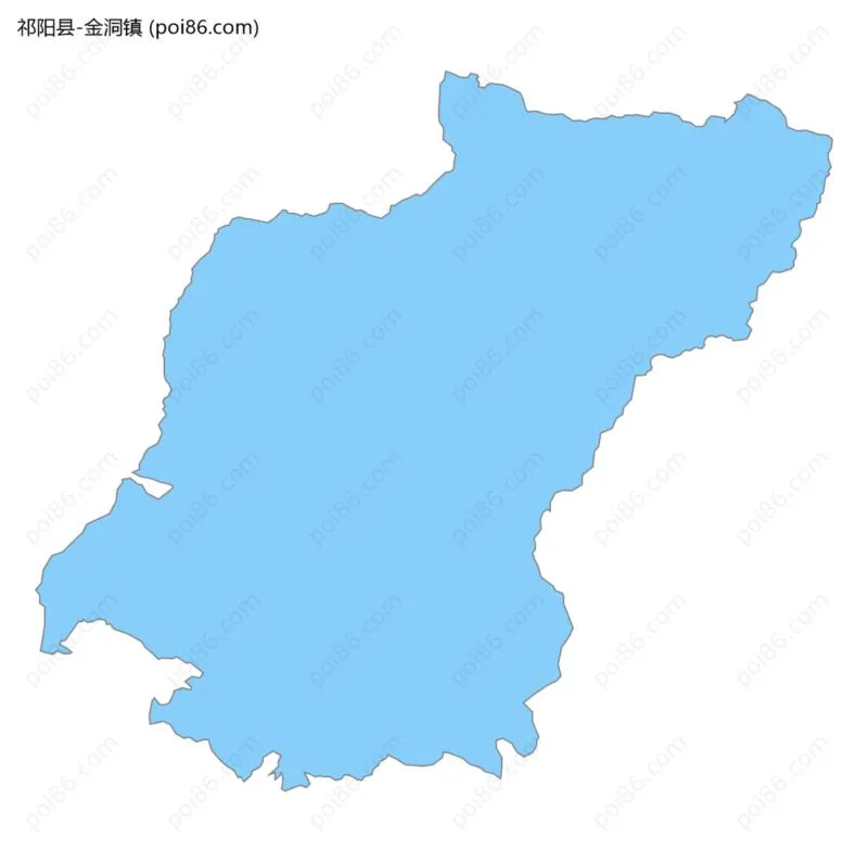 金洞镇边界地图