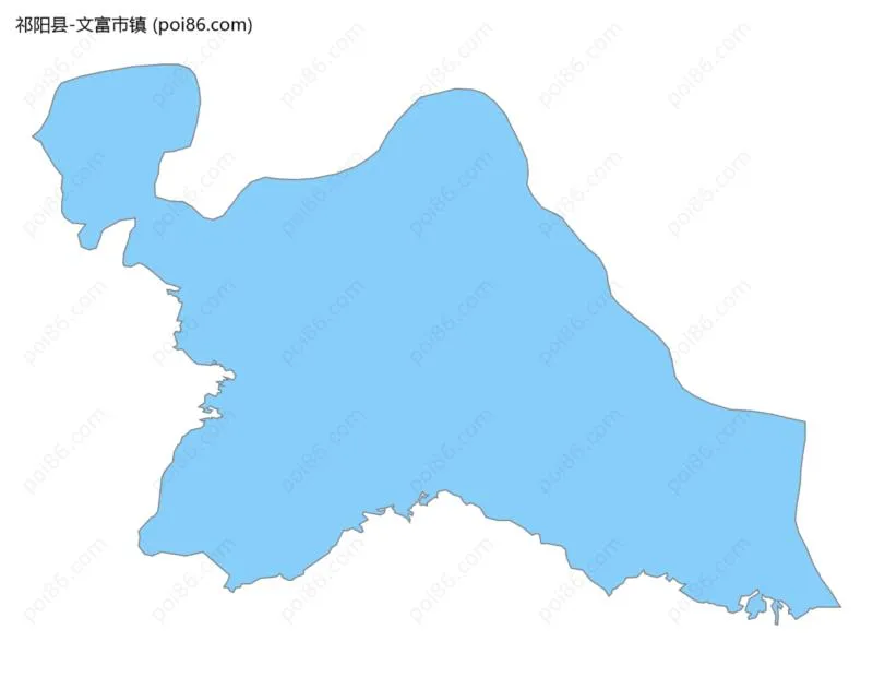 文富市镇边界地图