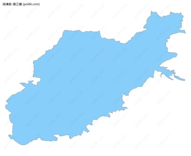 雄江镇边界地图