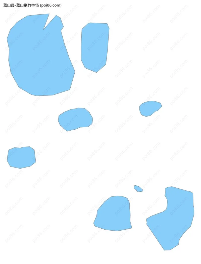 蓝山荆竹林场边界地图