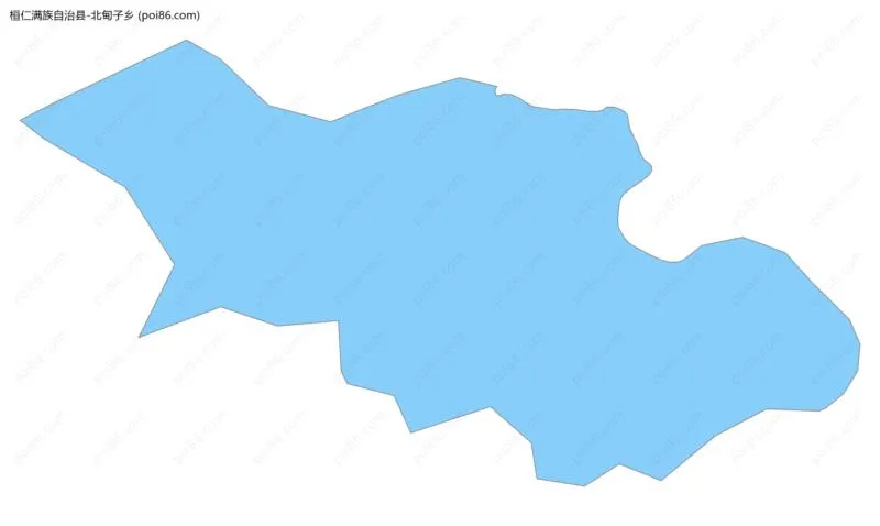 北甸子乡边界地图