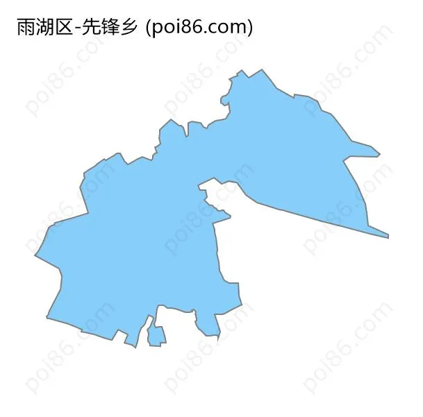 先锋乡边界地图