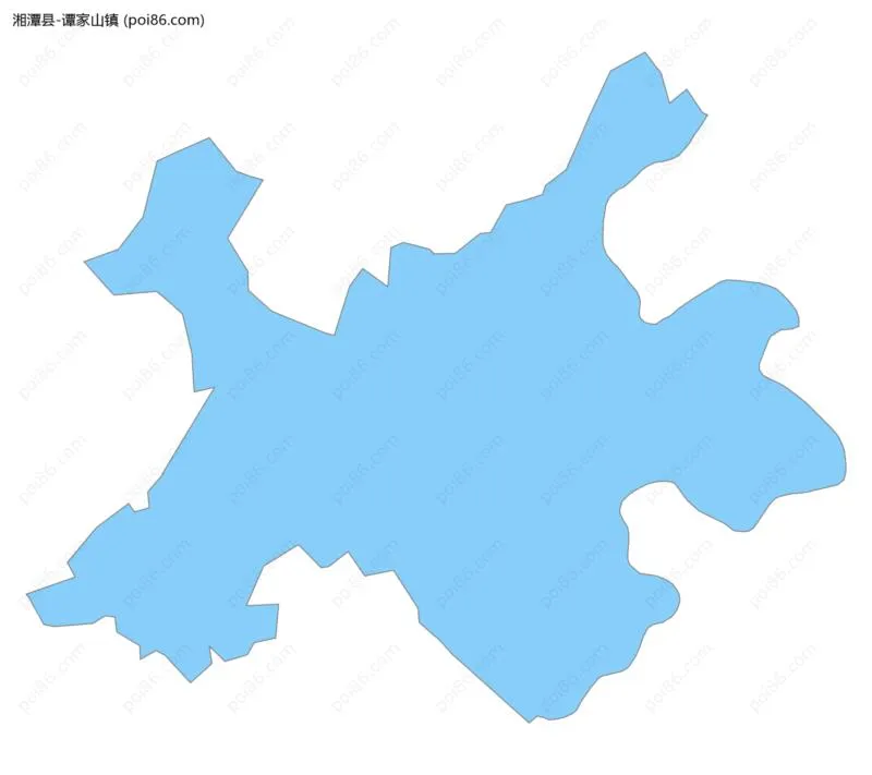 谭家山镇边界地图