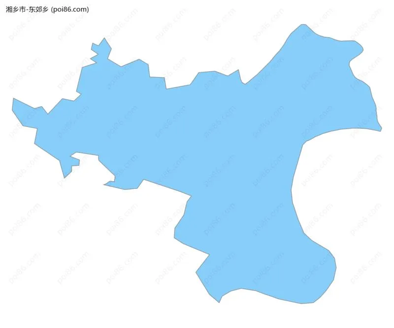 东郊乡边界地图