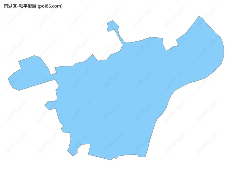 和平街道边界地图