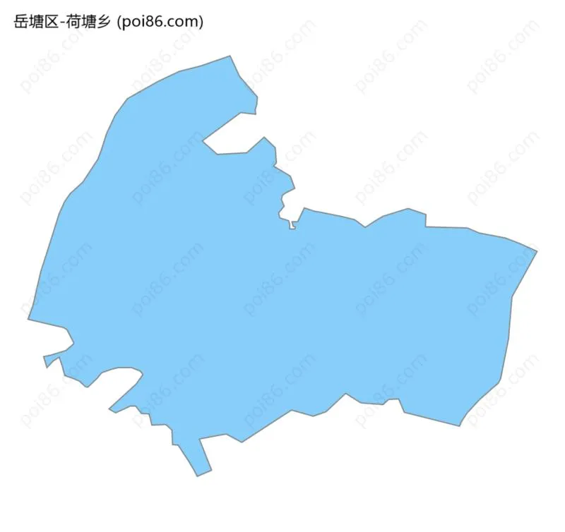 荷塘乡边界地图