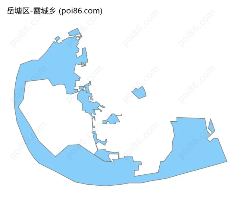 霞城乡边界地图