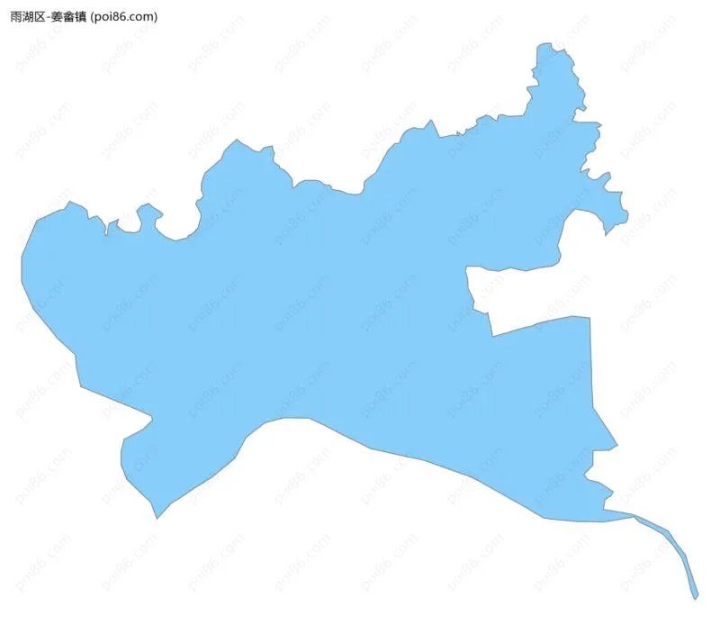 姜畲镇边界地图