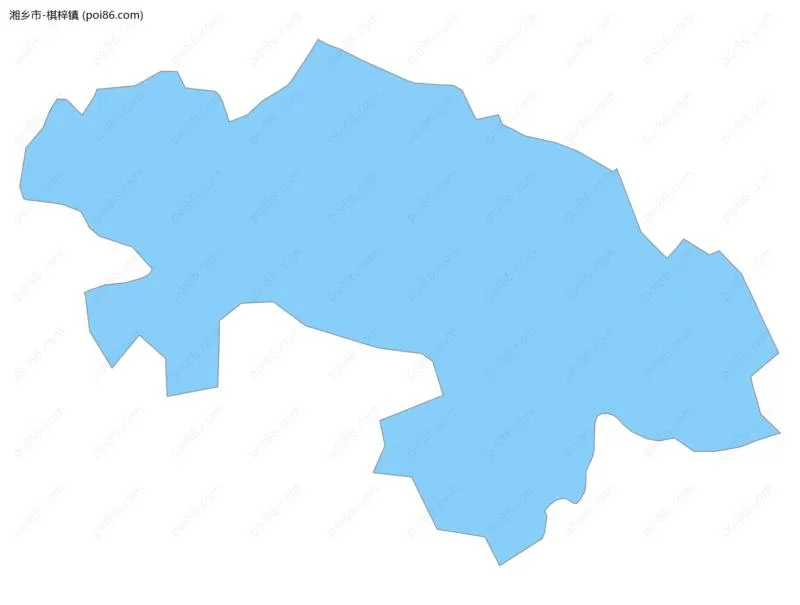 棋梓镇边界地图