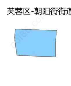 朝阳街街道边界地图