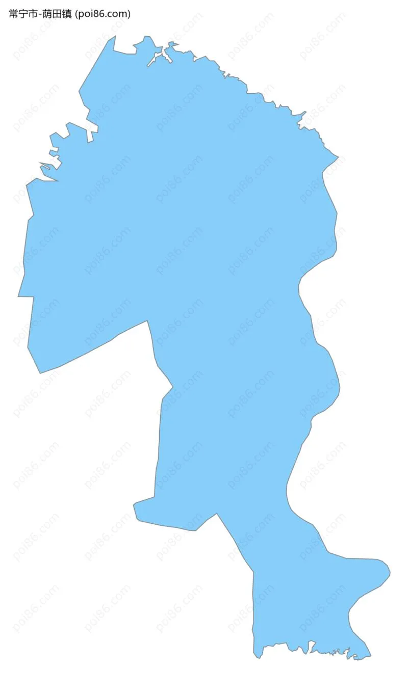 荫田镇边界地图