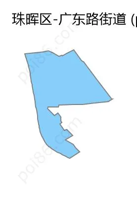 广东路街道边界地图