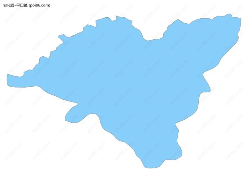 平口镇边界地图