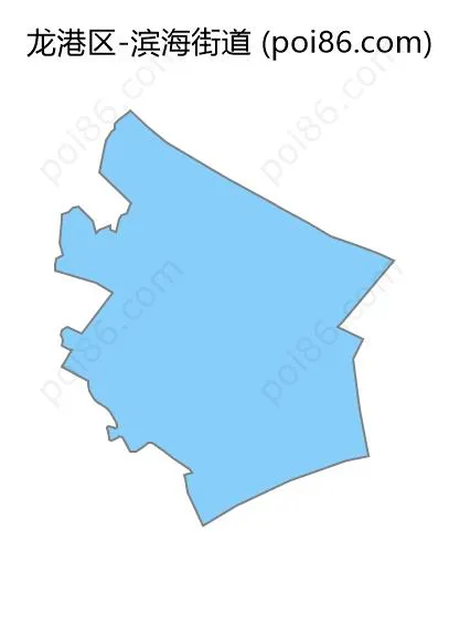 滨海街道边界地图