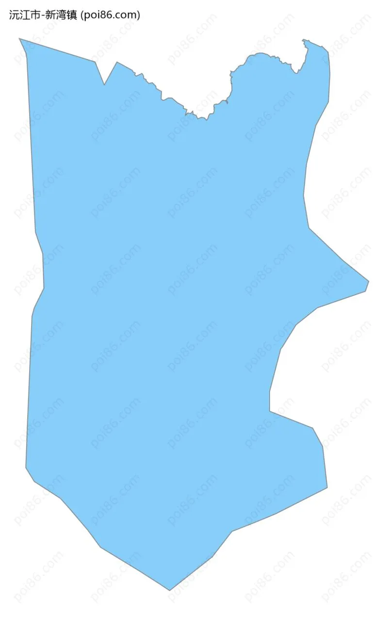 新湾镇边界地图