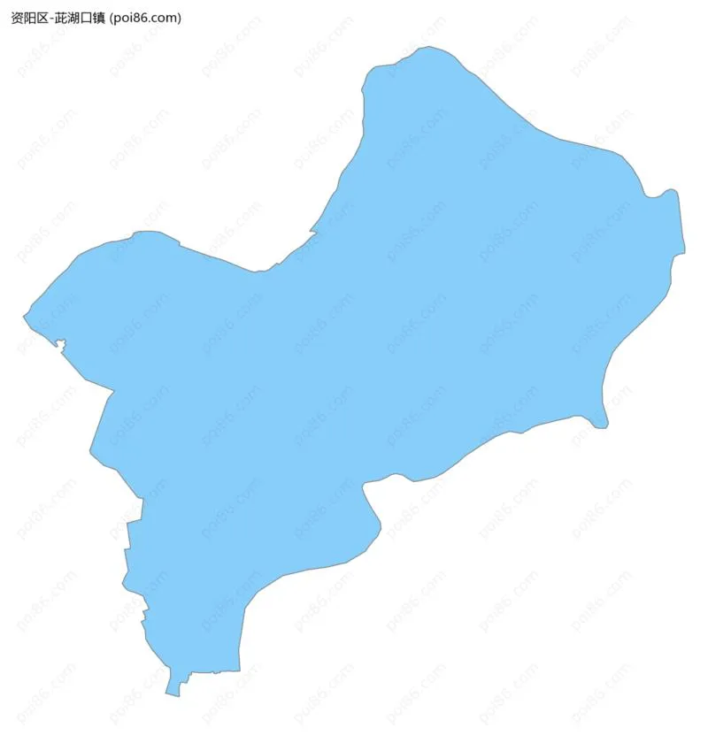 茈湖口镇边界地图