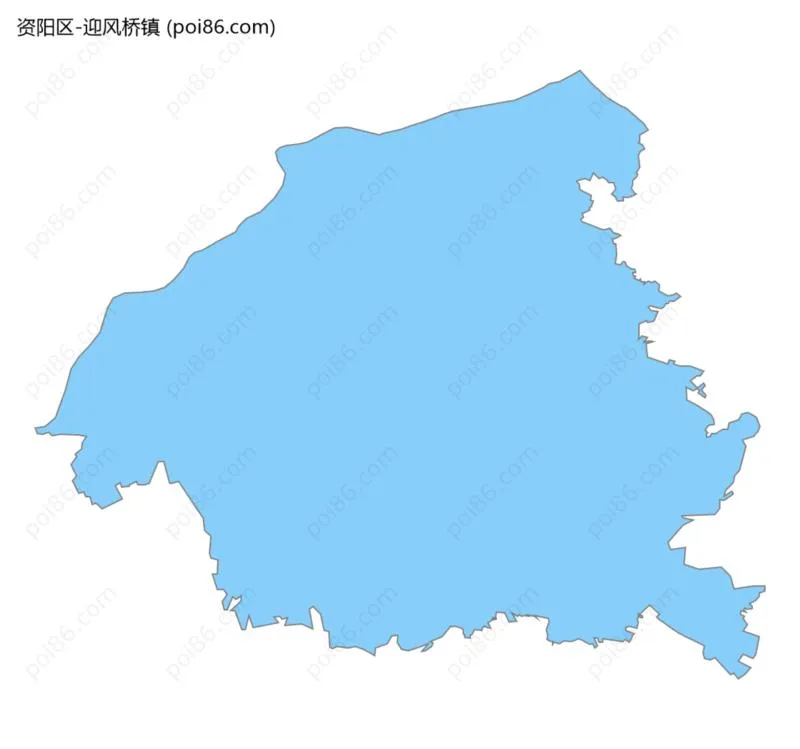 迎风桥镇边界地图