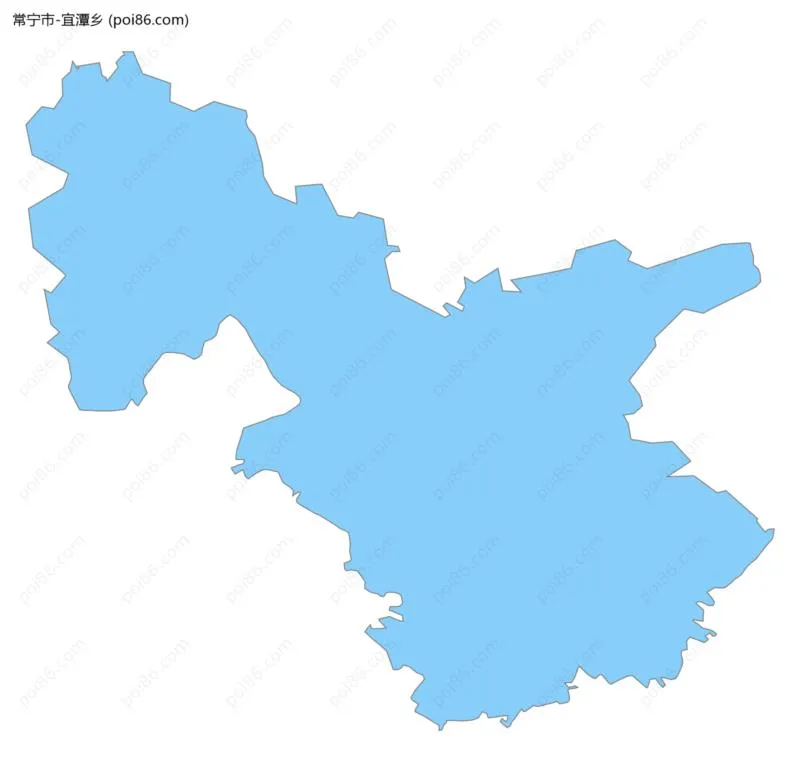 宜潭乡边界地图