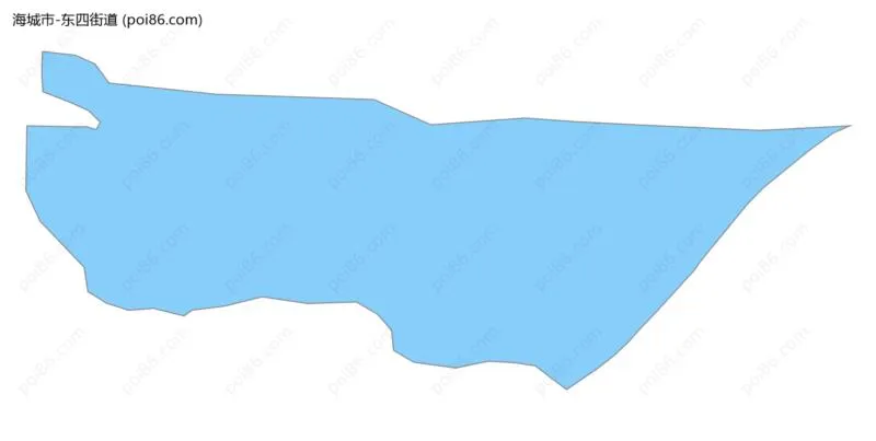 东四街道边界地图