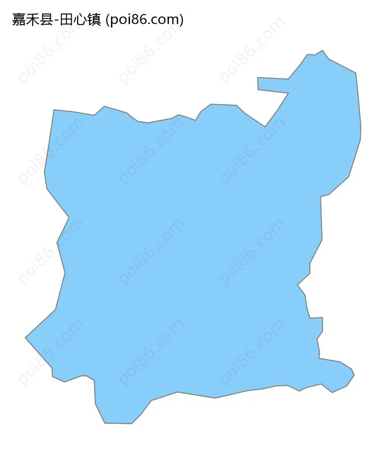 田心镇边界地图