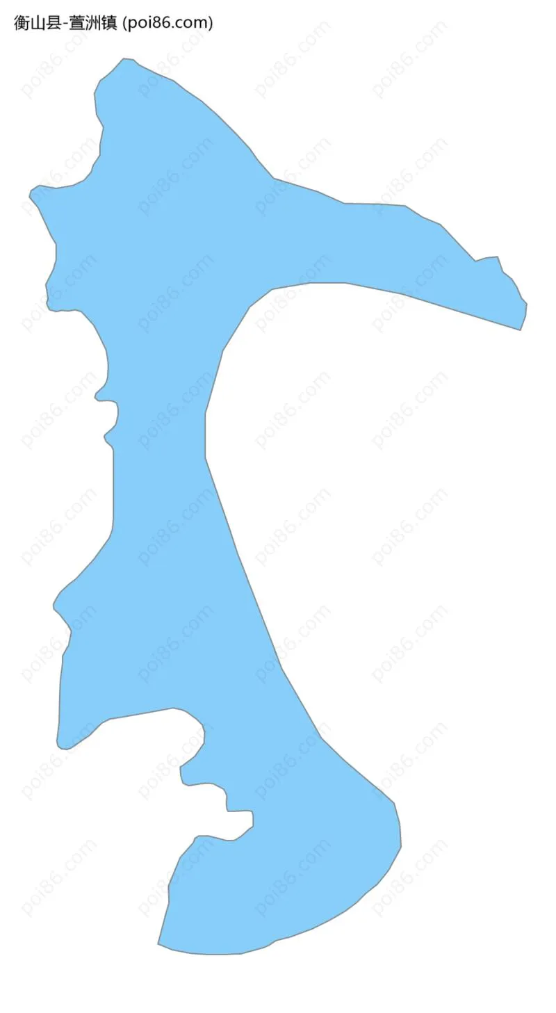 萱洲镇边界地图