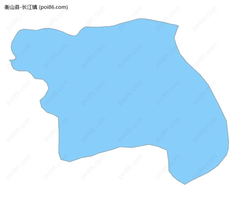 长江镇边界地图