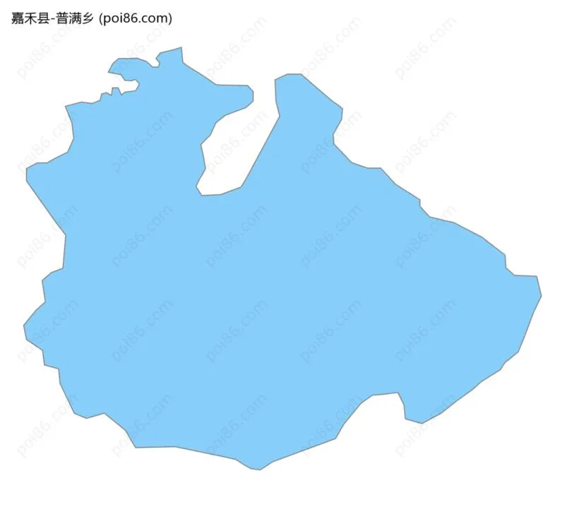普满乡边界地图