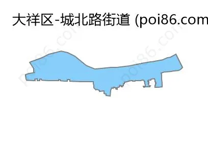 城北路街道边界地图