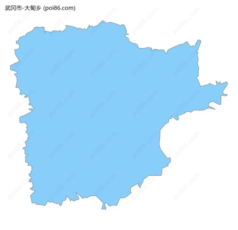 大甸乡边界地图