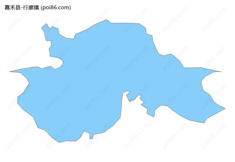 行廊镇边界地图