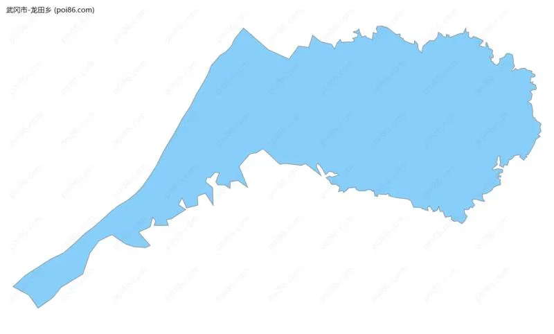 龙田乡边界地图