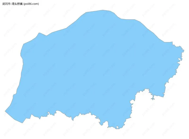 湾头桥镇边界地图