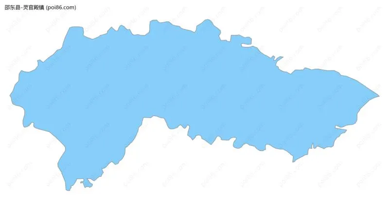 灵官殿镇边界地图