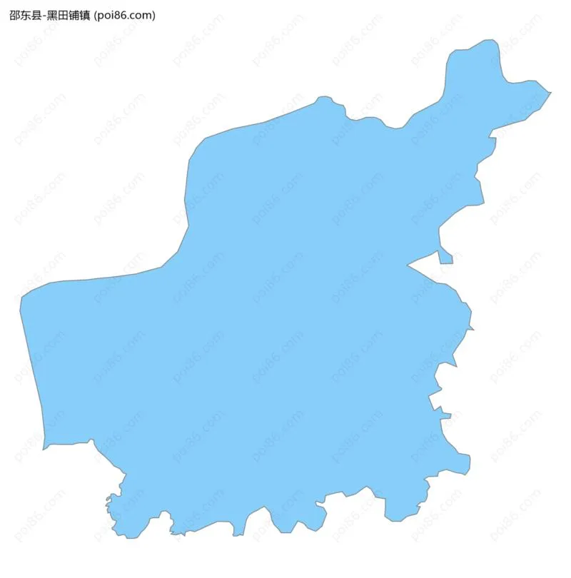 黑田铺镇边界地图