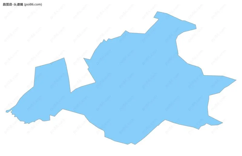头道镇边界地图