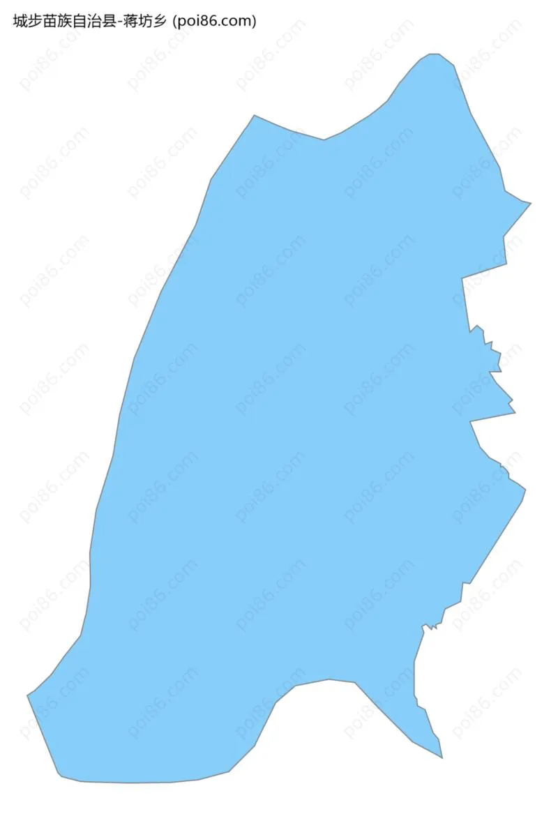 蒋坊乡边界地图